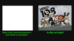 What if Character Drawn in Hero 108 Style Meme Template