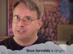 linus torvalds is angry Meme Template