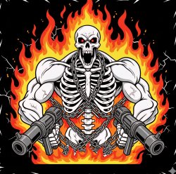 Super Badass Skeleton Meme Template