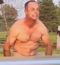 Enraged shirtless golfer Meme Template