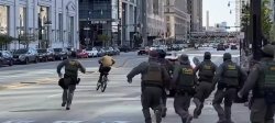 delivery driver flees from ICE Meme Template