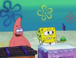 Patrick Pretty Patties Meme Template