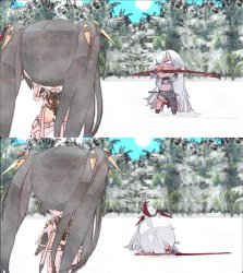 Alpha breaking her back (Punishing: Gray Raven) Meme Template