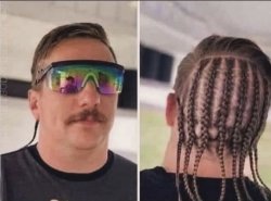 Excessive force in the front party in the back Meme Template