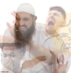 He left all caps on (extended) Meme Template