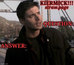 Kiermick Strawpage Meme Template