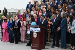 Fake Photo Op with Nasty Nancy. Meme Template