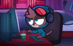 Murphy looking at the computer Meme Template
