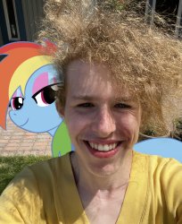 Liam Keel X Rainbow Dash Selfie #1 Meme Template
