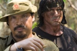 Rambo Behind Guy Meme Template