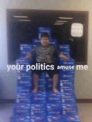 your politics amuse me Meme Template