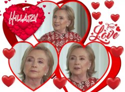 Hillary Heart Throb I'm in Love Meme Template