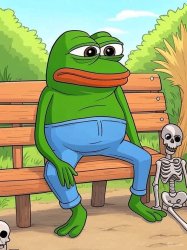 Waiting Pepe Meme Template