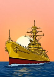 Gold Battleship President Donald J. Trump Meme Template