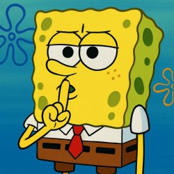 sponge bob silent Meme Template