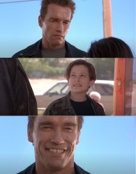 Terminator Smile Meme Template