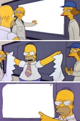 homer ripping paper Meme Template