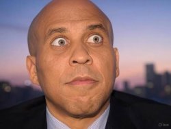 Cory Booker on drugs Meme Template