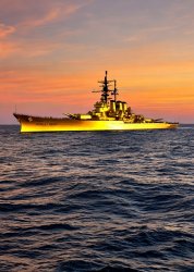 Gold Battleship President Donald J. Trump Meme Template