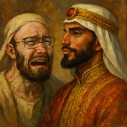crying soyjak chad arab prince Meme Template