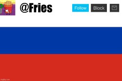 fries russian flag template Meme Template