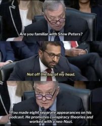 Kash Patel is a liar Meme Template