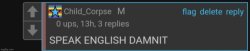 SPEAK ENGLISH DAMNIT Meme Template