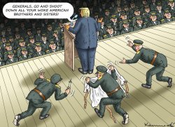 Donald Trump Military Speech Nutjob Meme Template