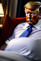 Trump resting along with his fat stomach Meme Template