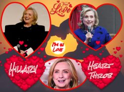 Hillary Heart Throb I'm in Love Meme Template