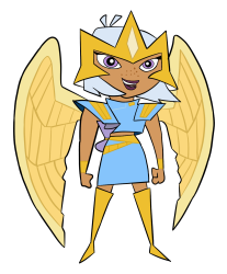 Atomic Betty Warrior Princess PNG Meme Template