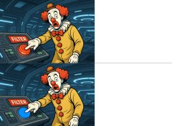 Clown Filter Meme Template