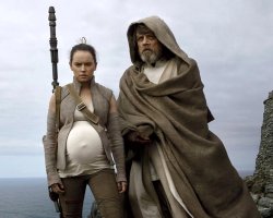 Pregnant Rey Meme Template