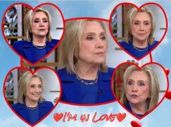 Hillary Heart Throb I'm in Love Meme Template