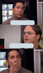 Where dwight Meme Template
