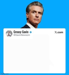 Gavin Newsom Twitter template Meme Template