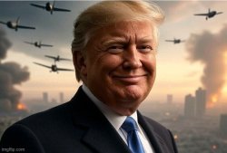 Trump War President Meme Template