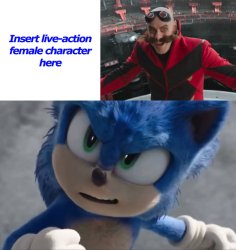 la sonic who rescues ladies from robotink Meme Template