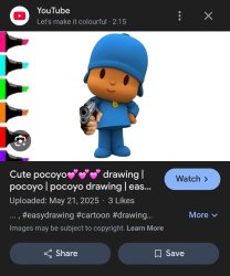 Pocoyo with gun Meme Template