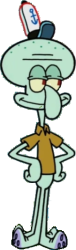 Happy squidward 2 Meme Template