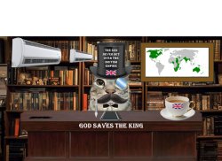 zazu in his office Meme Template