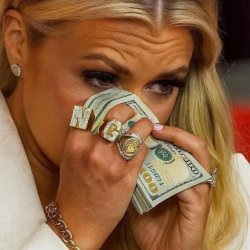 Erika Kirk Crying Money MAGA Prosperity Christianity Meme Template
