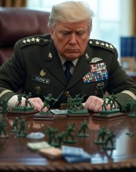 General Donald Trump playing soldiers monopoly money Meme Template