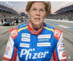 Fauxcahontas Pfizer Shill Meme Template