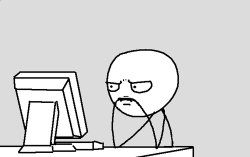 stick figure looking at monitor Meme Template