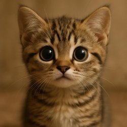 Cute cat with big adorable eyes Meme Template