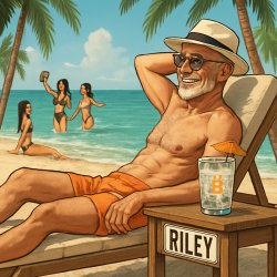 Riley's beach Meme Template