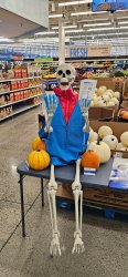 Walmart skeleton Meme Template