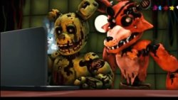 foxy and springtrap saw p*rn Meme Template