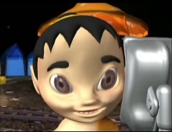 Weird Kid having head fluid Meme Template